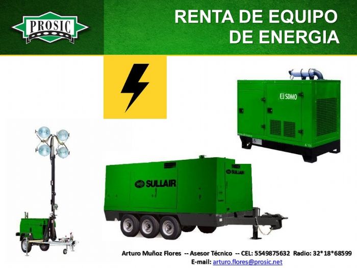 RENTA DE EQUIPO DE ENERGIA