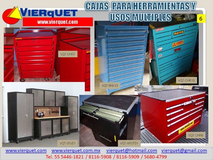 CAJAS Y BANCOS DE TRABAJO