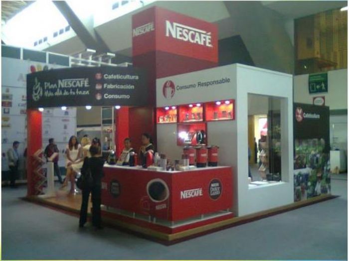 cumbre del café Stand Nescafe