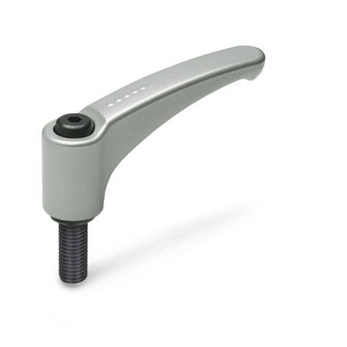 Manijas ajustables de zinc fundido a presión Ergostyle® Tipo espárrago roscado con componentes de acero
