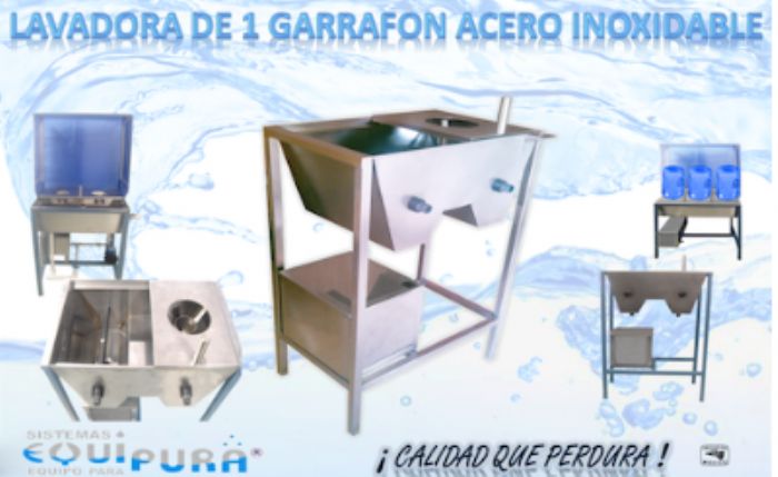 Lavadora para un garrafón