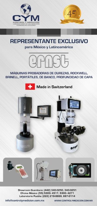 MAQUINAS PROBADORAS DE DUREZAS. MARCA ERNEST