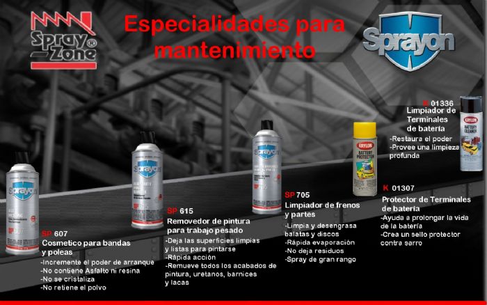 Especialidades para Mantenimiento