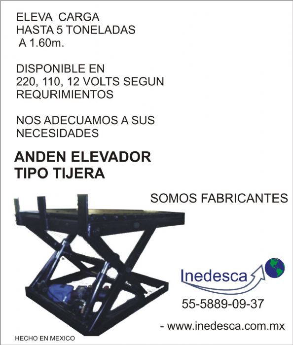 ANDEN NIVELADOR DE TIJERA