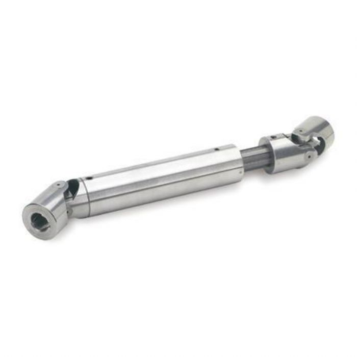 Ejes de articulación universal con cojinete de fricción con compensación longitudinal