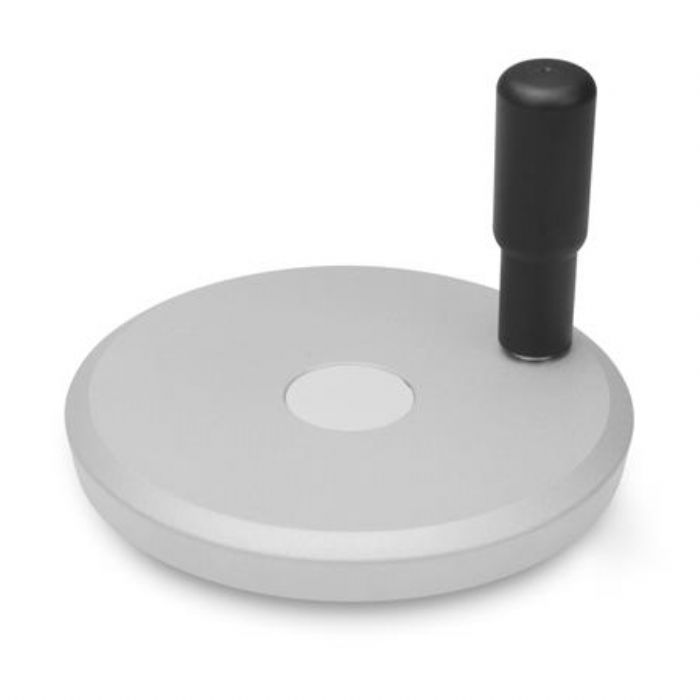 Volantes de disco sólido de cara plana Aluminio, con o sin empuñadura giratoria