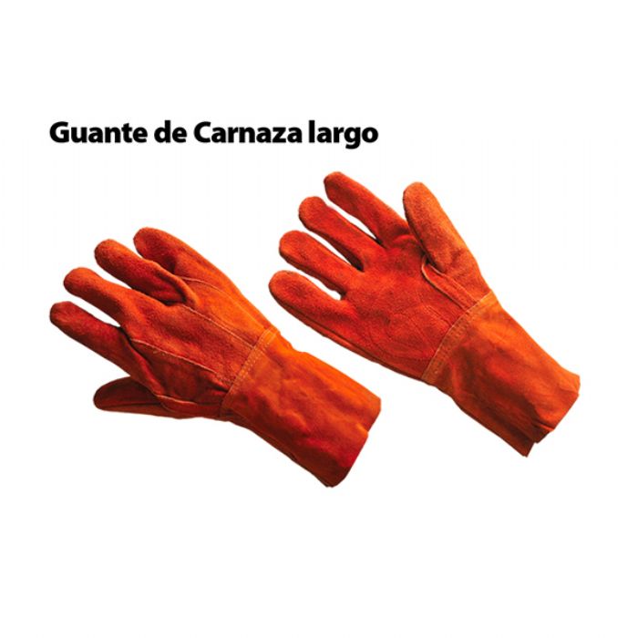 Guante de carnaza largo
