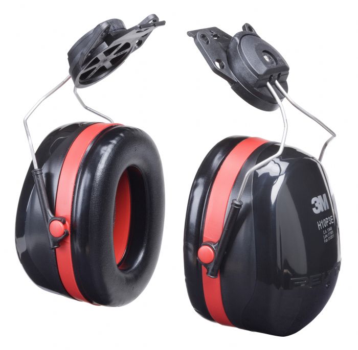 Orejera Optime™ Serie 105 H10P3E. Adaptable a casco. NRR 27 dB