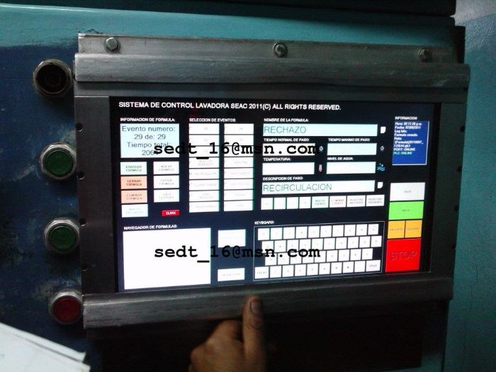 PLC HMI TOUCHSCREEN SCADA Sistema de monitoreo de produccion