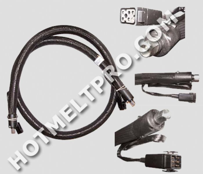 Mangueras para apliadores de Adhesivos Hot Melt y Cold Glue. Calefactadas y en Frio