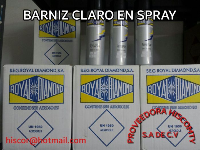 BARNIZ EN SPRAY TRANSPARENTE. 