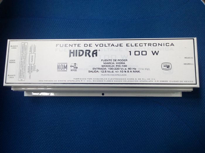 Fuente de poder 100W