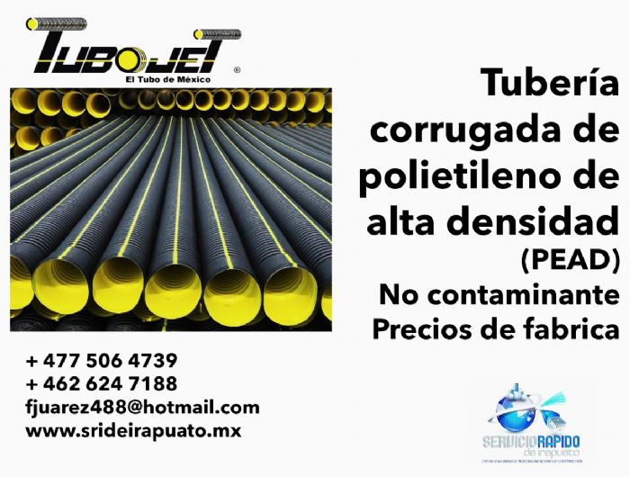 TUBERIA CORRUGADA DE POLIETILENO DE ALTA DENSIDAD