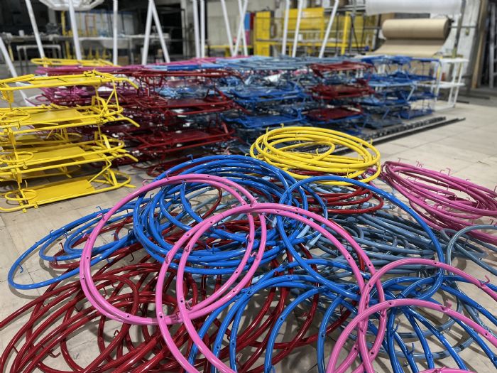 Aplicación de pintura electroestática 