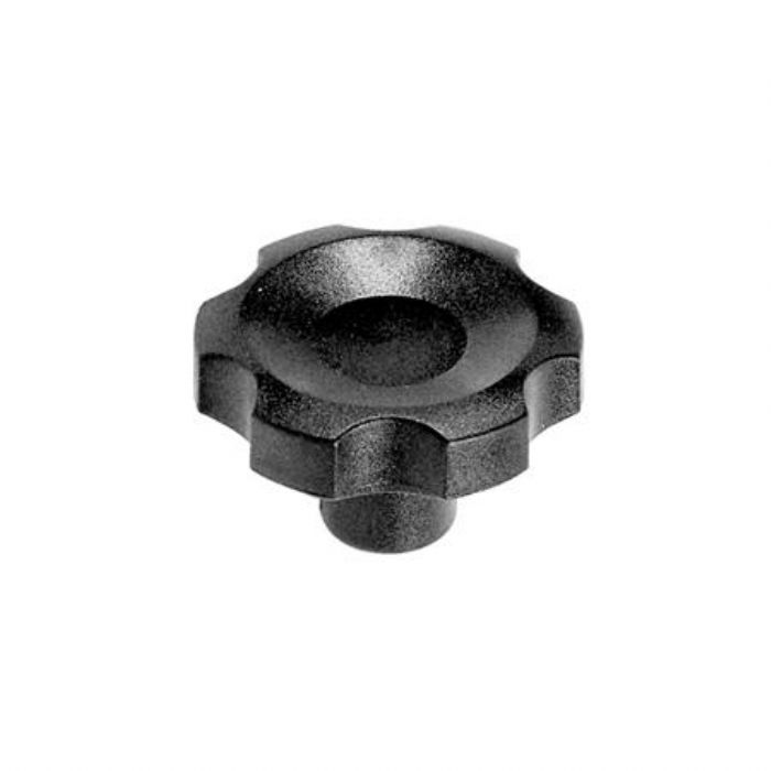  Perillas de seis lóbulos Nylon plastificado, con inserto roscado de acero inoxidable