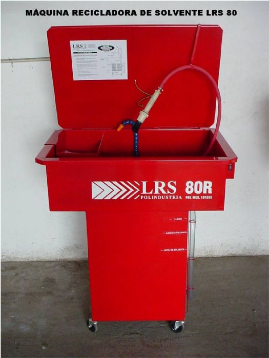 Lavadora de piezas mecanicas con recicladora de solvente