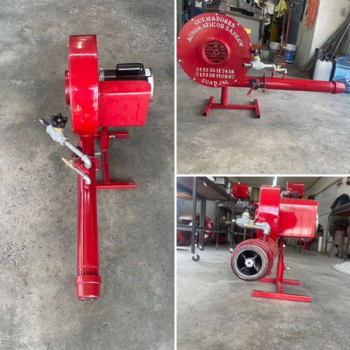 Quemador manual mixto con turbina de 16"