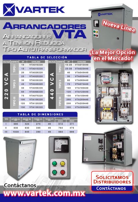 Arrancador de Tensión Reducida Tipo Autotransformador-VTA