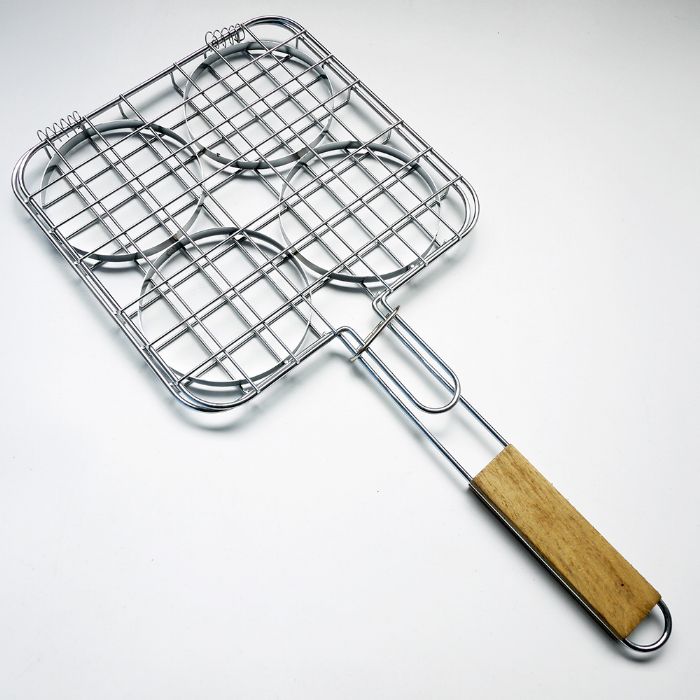 Barbecue 4pc hamburger grill basket