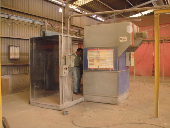 CASETA DE PINTURA ELECTROSTATICA EN POLVO