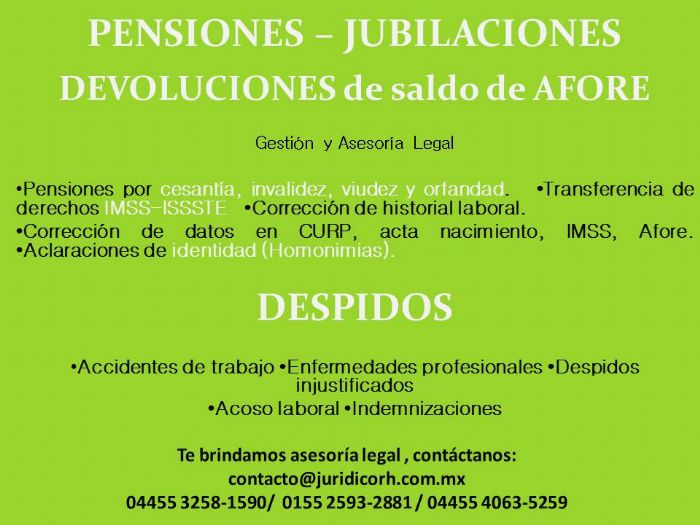 PENSIONES, JUBILACIONES
