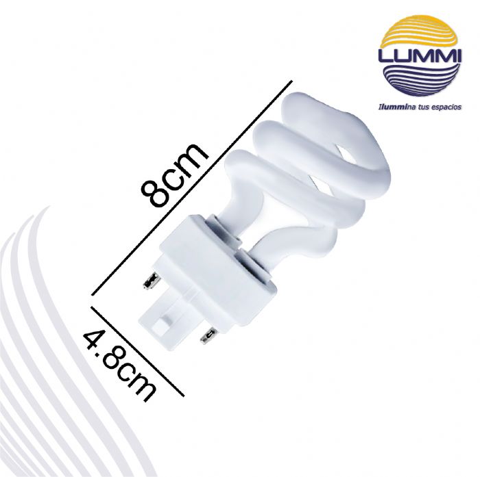 Foco Espiral Mini 4 Pines 13 W (ples13)