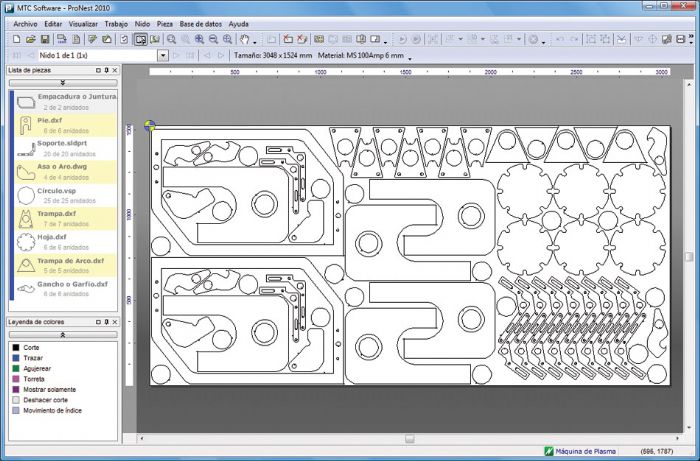 Software de anidamiento PRONEST 2010