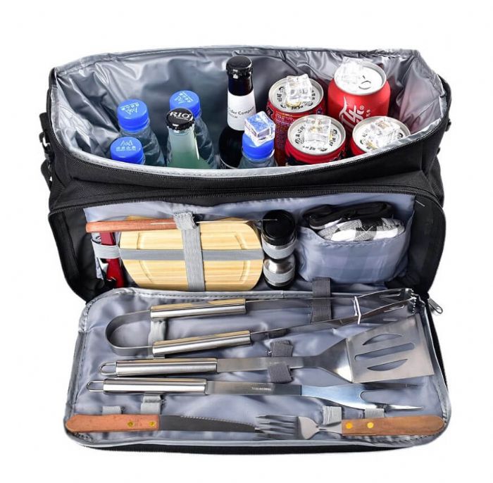 12 pcs Grill utensil set with cooler bag