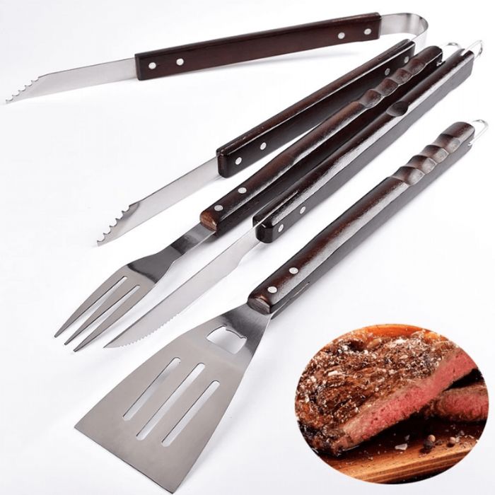 3pcs 22? Extra long bbq tools set