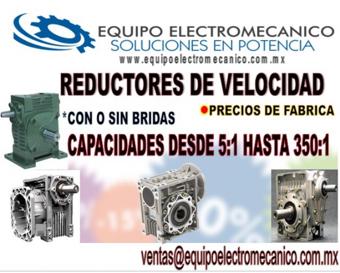 Reductores de Velocidad todas las capacidades