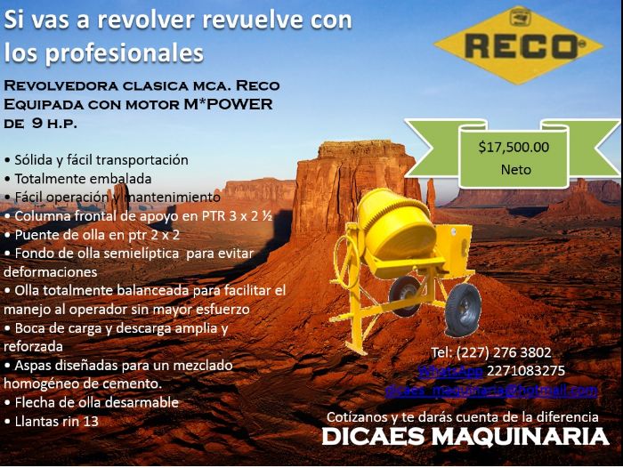 REVOLVEDORAS PARA CONCRETO 