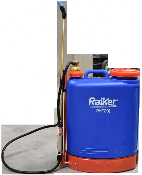 FUMIGADORA ASPERSORA DE FERTILIZANTES MANUAL RAIKER 20 LITROS C/BOMBA BRONZE - RKF20J