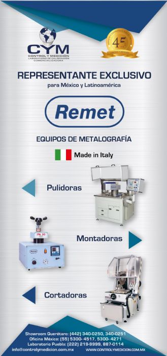 EQUIPOS DE METALOGRAFÌA. MARCA REMET