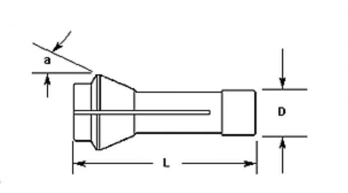 COLLET DE ACERO REDONDO