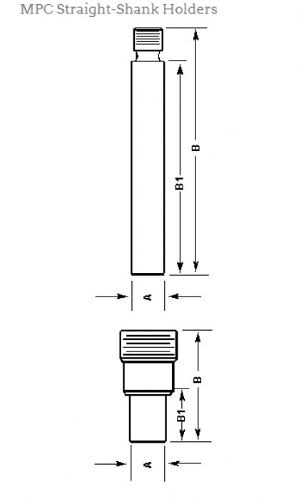 COLLET STRAIGHT -SHANK