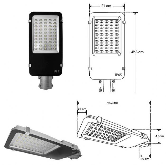 Luminario de LED suburbano