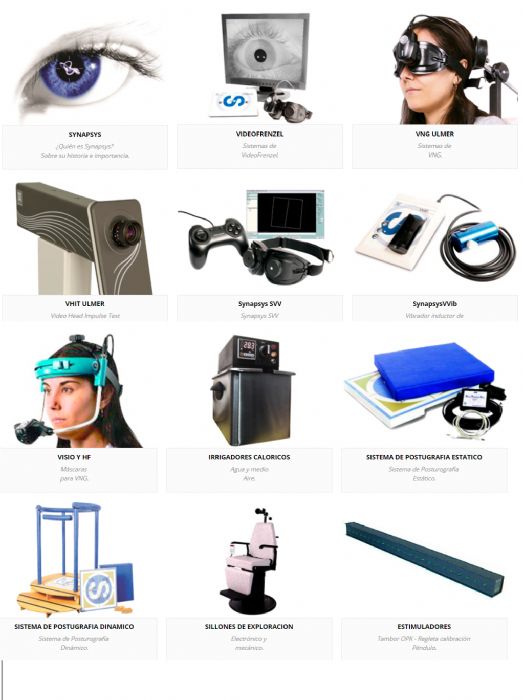 VNG,VIDEOFRENZEL,VHIT,VERTICAL VISUAL SUBJETIVA,POSTUROGRAFOS,