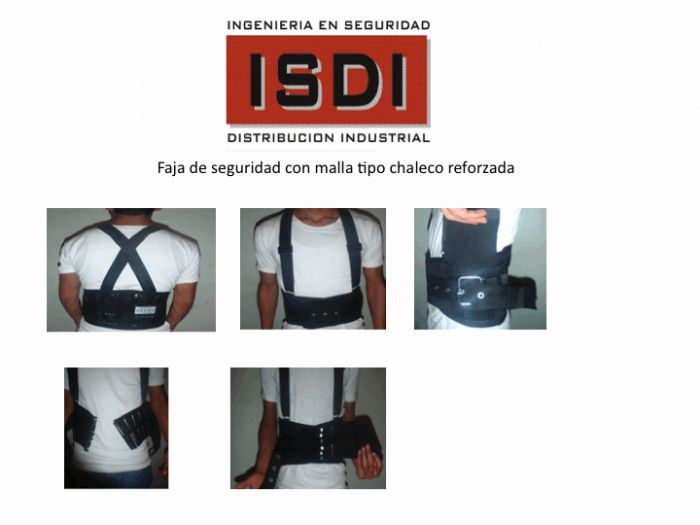 Faja de Seguridad Reforzada Tipo Chaleco