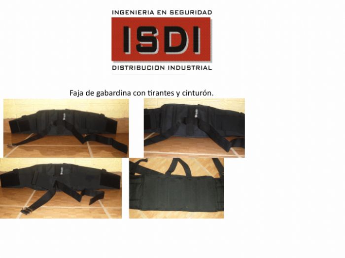 FAJA LUMBRA DE GABARDINA Y ELASTICAS