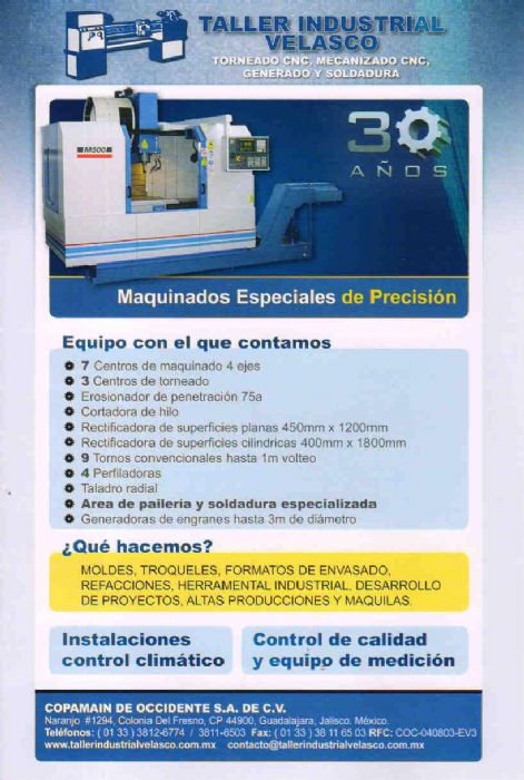 Maquinados especiales de Precision  CNC