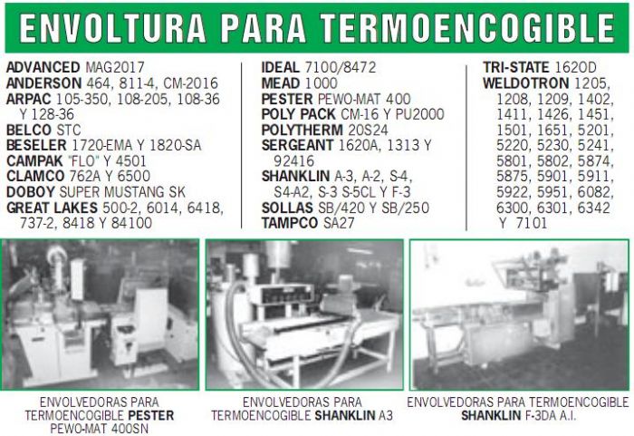 ENVOLTURA PARA TERMOENCOGIBLE
