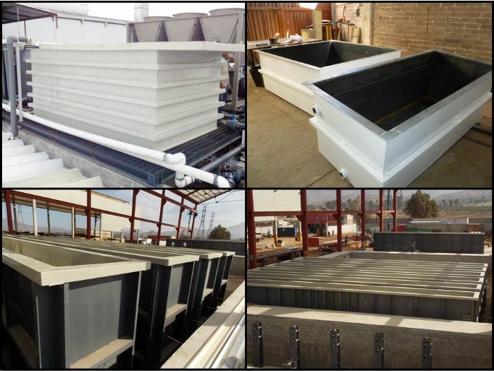Tinas/Tanques/Forros, polipropileno, pvc, polietileno