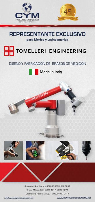 BRAZOS DE MEDICION (FABRICACION) MARCA TOMELLERI