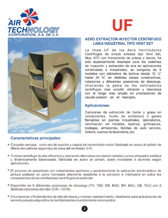 AERO EXTRACTOR-INYECETOR CENTRIFUGO LINEA INDSUTRIAL TIPO VENT SET