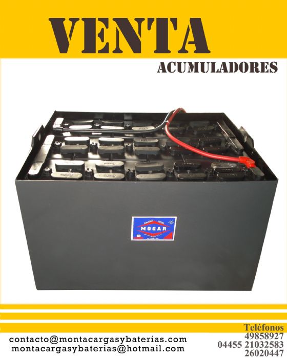 baterias/ acumuladores para montacargas