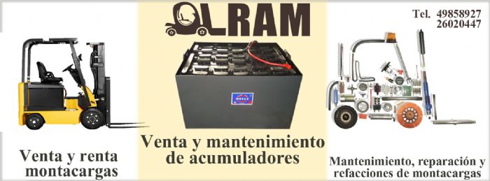 renta de baterias/ acumuladores para montacargar