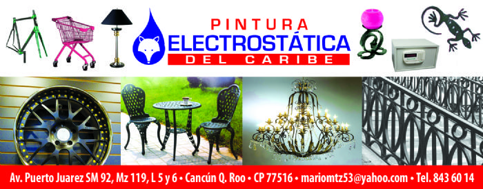 aplicacion de pintura electrostatica  en cancun