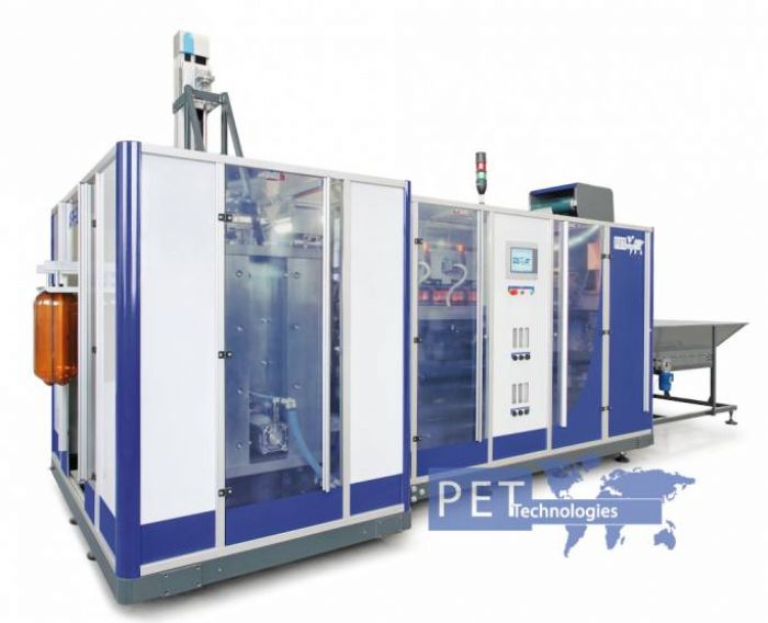 Máquina sopladora de barriles PET