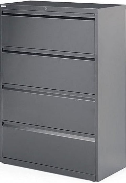 Archivero horizontal metalico de 4 gabetas