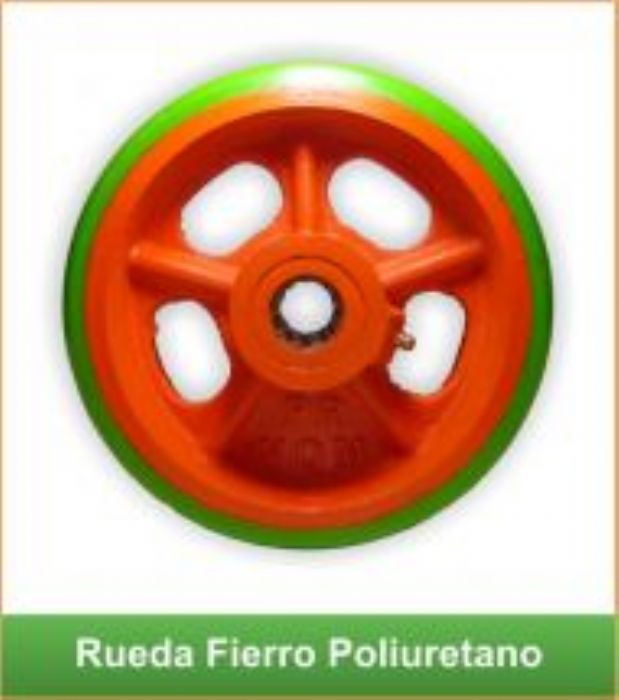 Ruedas Fierro Poliuretano